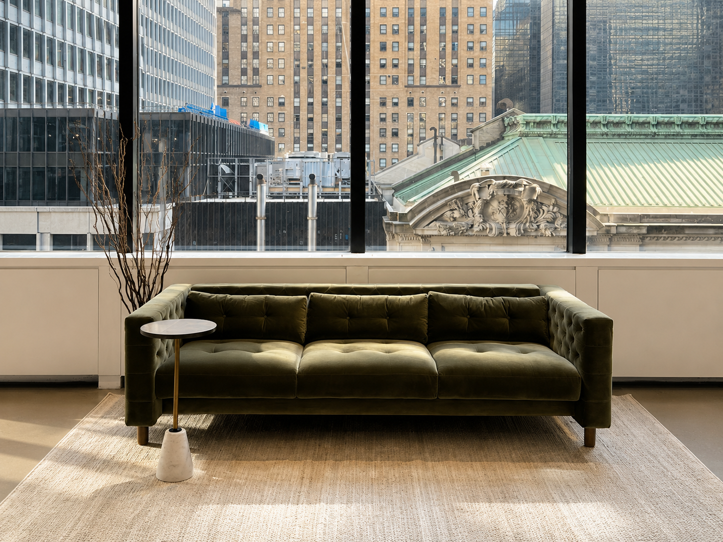 Hospitality-inspired workplace designed and furnished by ZZ Driggs